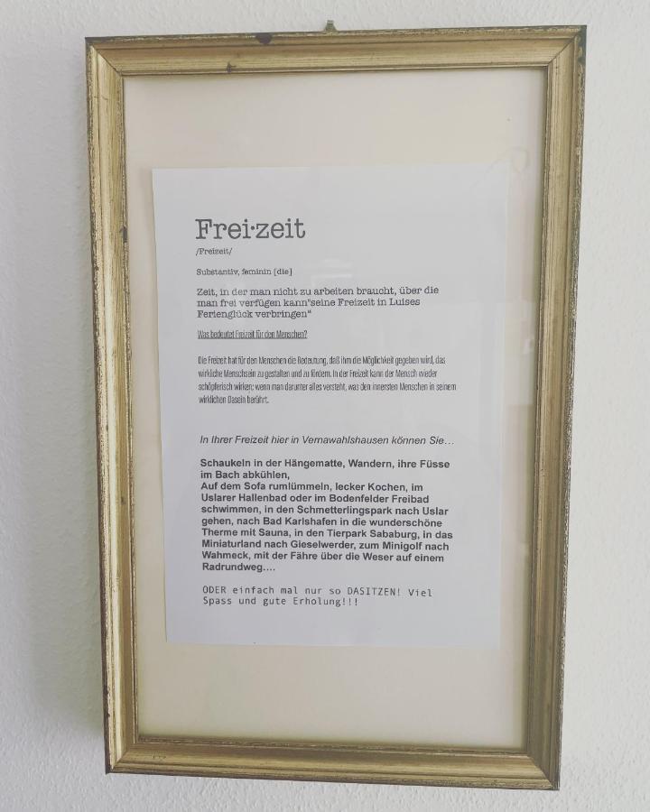 Luises Ferienglueck Apartman Vernawahlshausen Kültér fotó